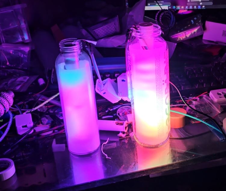Illuminierte LED-Flaschen